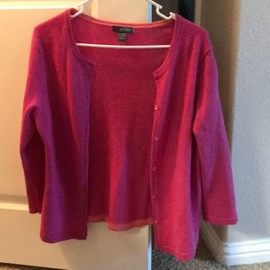 Pink cashmere cardigan